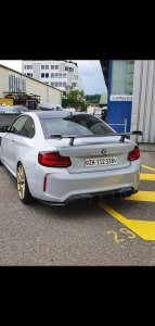 BMW M2 Competition  M Performance Frontlippe + Flügel durchströmt.