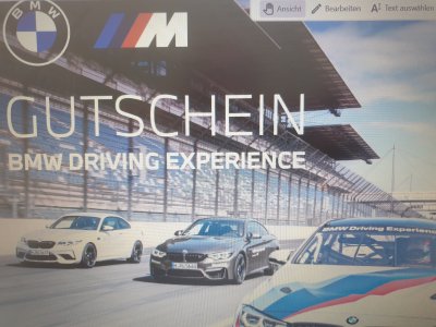 Gutschein Driving Experience